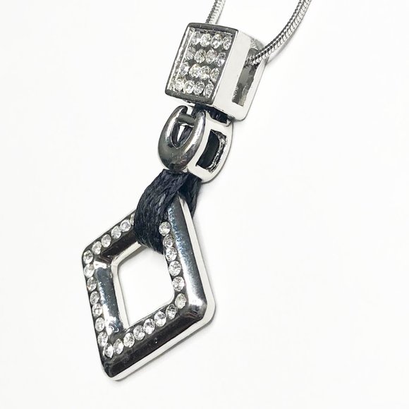 Rubixx Squares Crystal Pendant Necklace - Picture 4 of 5